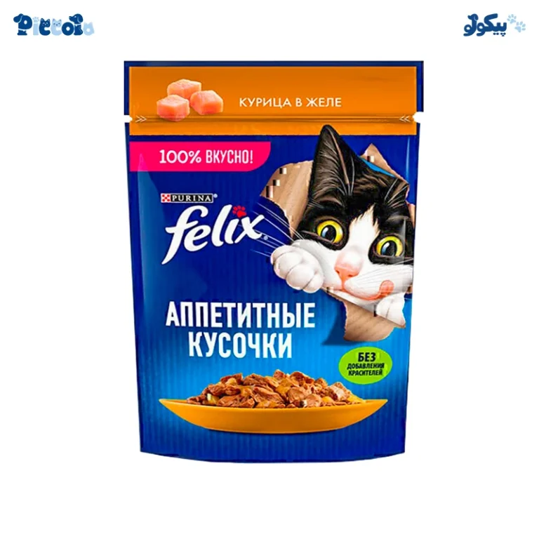 فلیکس طعم مرغ | Felix Chicken Pouch