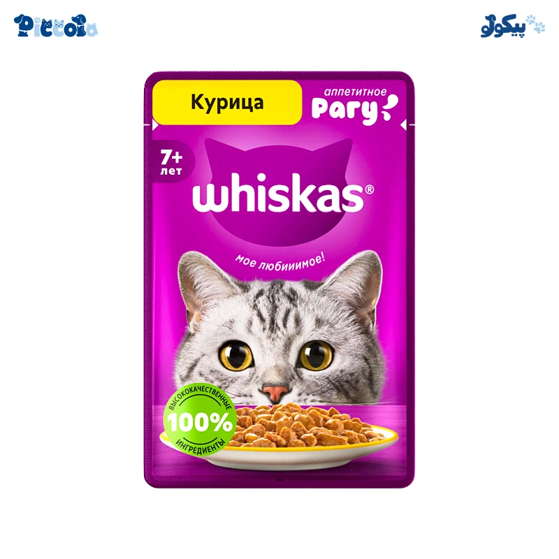 ویسکاس طعم مرغ در سس | Whiskas Chicken Pouch