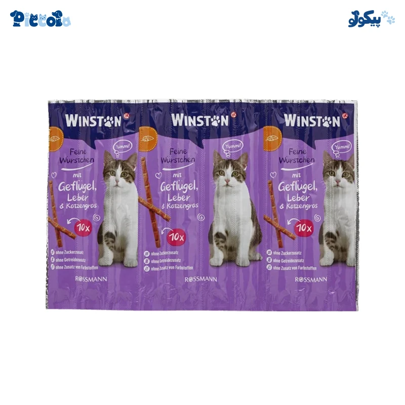 تشویقی وینستون اسنک مدادی طعم اردک و جگر | Winston Duck and Liver 50g