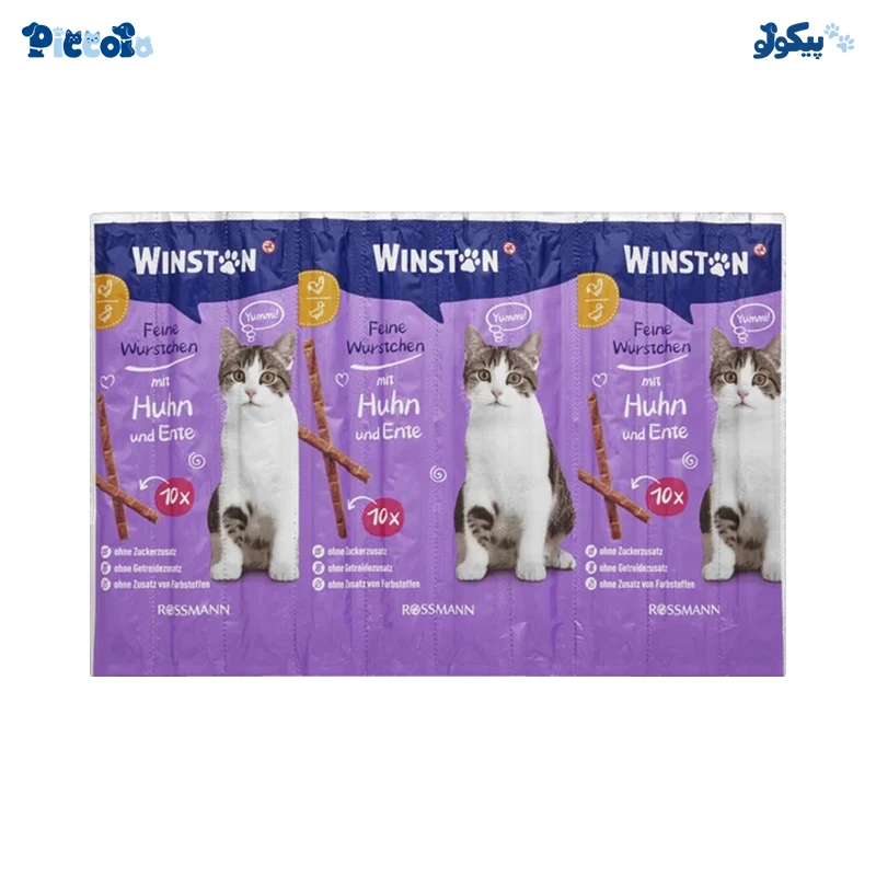 تشویقی وینستون اسنک مدادی طعم پرندگان شکاری | Winston Poultry 50g