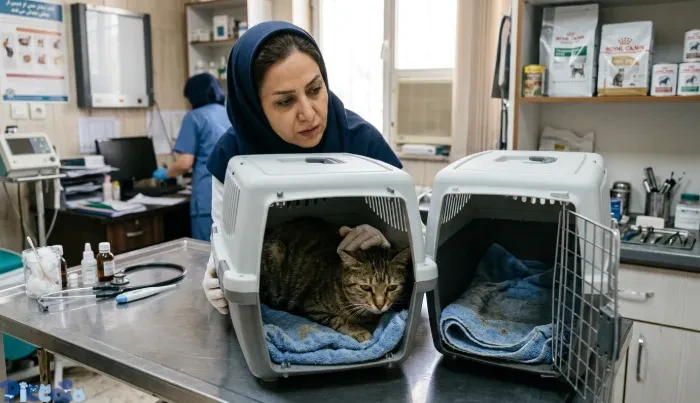 درمان اسهال گربه توسط دامپزشک