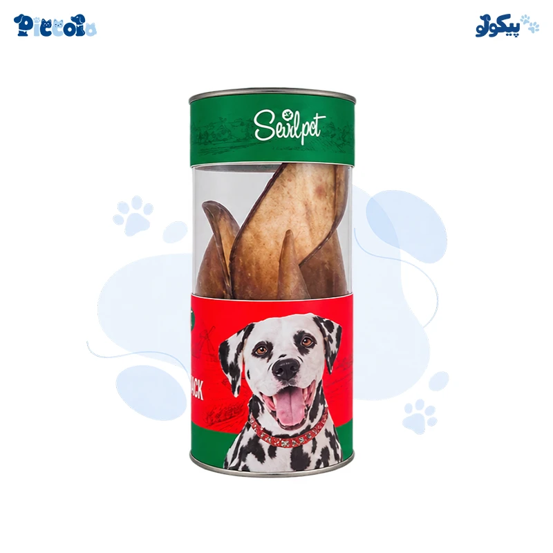 تشویقی طبیعی سگ گوش گاو | SevilPet Cattle Ear