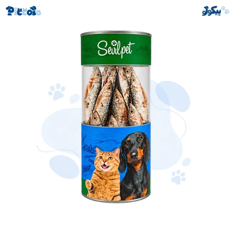 تشویقی طبیعی سگ و گربه ماهی کیلکا | SevilPet Kilka Fish